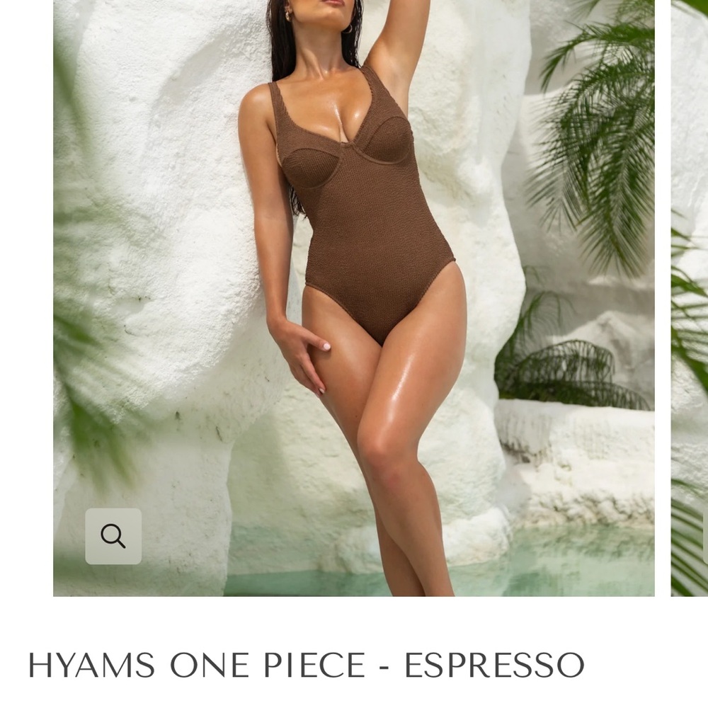 Somerfield Swim Espresso Brown Textured One-Piece Swimsuit